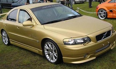 Ннакладки на передние фары Volvo S60 / V70 / XC70 вариант 2 фото