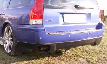 Тюнінгова накладка заднього бампера Volvo V70 фото