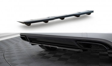 Дифузор заднього бампера Skoda Kodia RS з вертикальними ребрами фото