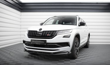 Дифузор тюнінговий на передній бампер Skoda Kodiaq Mk1 Sportline/RS фото