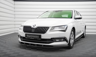 Тюнінгова накладка (губа) переднього бампера Skoda Superb МК3 вер.3 фото