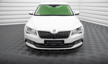 Тюнінгова накладка (губа) переднього бампера Skoda Superb МК3 вер.3 фото
