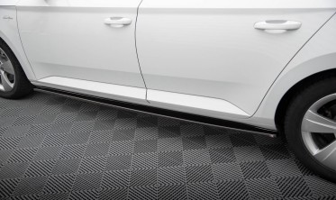 Тюнинговые диффузоры под боковые пороги Skoda Superb 3 фото
