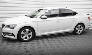 Тюнинговые диффузоры под боковые пороги Skoda Superb 3 фото