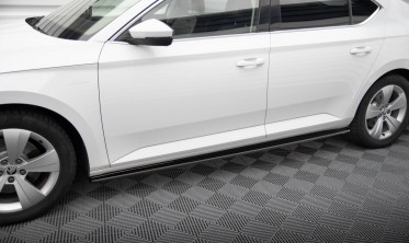 Тюнинговые диффузоры под боковые пороги Skoda Superb 3 фото