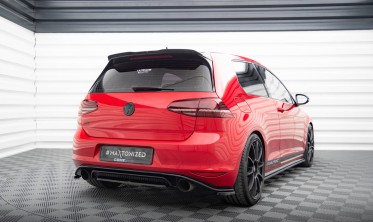 Центральний дифузор під задній бампер Volkswagen Golf Mk7 GTI Clubsport фото