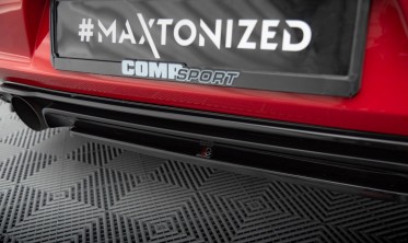 Центральный диффузор под задний бампер Volkswagen Golf Mk7 GTI Clubsport  фото