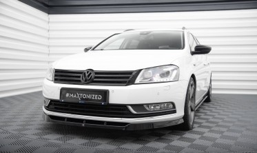 Тюнинговая накладка под передний бампер VW Passat B7 фото