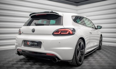 Боковые юбки заднего бампера Volkswagen Scirocco R (из 2 частей) фото
