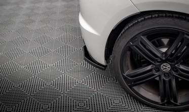 Боковые юбки заднего бампера Volkswagen Scirocco R (из 2 частей) фото
