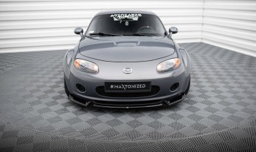 Нижняя тюнинг накладка (юбка) переднего бампера Mazda MX5 NC (Mk3) вар. 2 фото