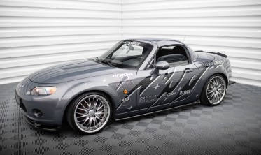 Боковые тюнинг накладки (листвы) под пороги Mazda MX5 NC (Mk3) фото