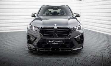 Нижняя тюнинг накладка (юбка) переднего бампера BMW X5 M F95 рестайл вар. 1 фото
