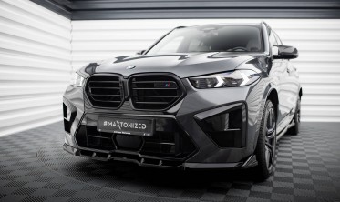 Нижняя тюнинг накладка (юбка) переднего бампера BMW X5 M F95 рестайл вар. 1 фото