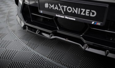 Нижняя тюнинг накладка (юбка) переднего бампера BMW X5 M F95 рестайл вар. 1 фото