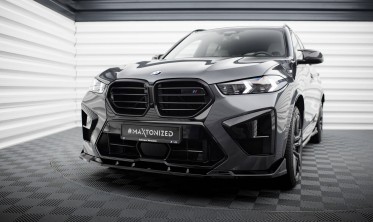Тюнинг диффузор (накладка) на передний бампер BMW X5M F95 LCI вар. 2 фото