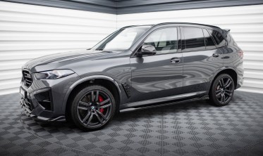 Тюнинг накладки (листвы) на боковые пороги BMW X5M F95 LCI 2023- фото
