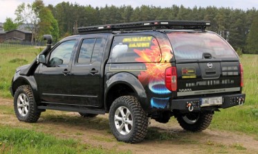 Силовой задний бампер  Nissan Navara D40, (2005-2014) фото