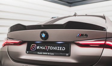 Карбоновий спойлер на кришку багажника BMW M4 G82 2021 / BMW M440I G22 / BMW 4 M-пакет G22  фото