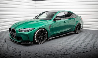 Боковые накладки на пороги (карбон) BMW M3 G80 фото
