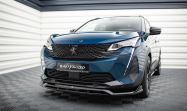 Тюнинг диффузор (накладка) на передний бампер Peugeot 3008 GT-Line Mk2 рестайл фото