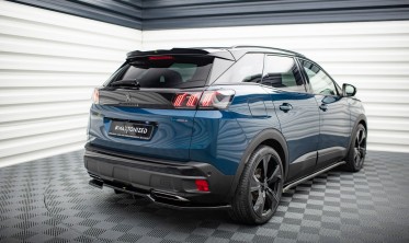 Нижний диффузор (накладка) на задний бампер Peugeot 3008 GT-Line Mk2 рестайл фото