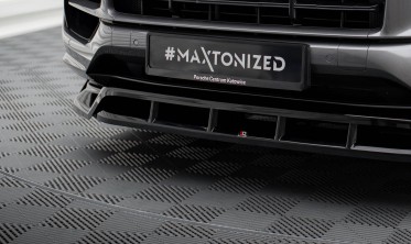 Тюнинг накладка (юбка) на передний бампер Porsche Cayenne Mk3 рестайл фото