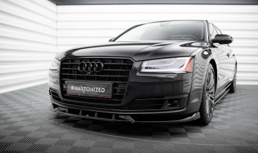 Тюнинг накладка (юбка) на передний бампер Audi A8 D4 рестайл фото