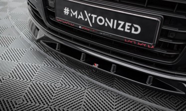 Тюнинг накладка (юбка) на передний бампер Audi A8 D4 рестайл фото