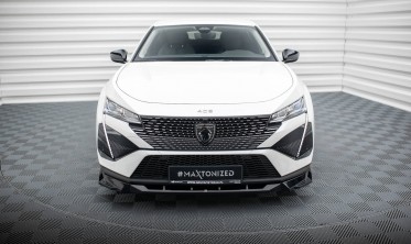 Тюнінгова накладка (губа) на передній бампер Peugeot 408 Mk1 фото