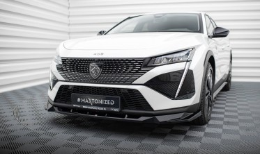 Тюнінгова накладка (губа) на передній бампер Peugeot 408 Mk1 фото