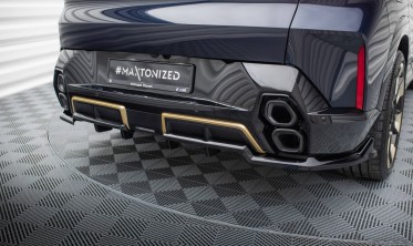 Тюнинговый диффузор (накладка) на задний бампер BMW XM G09 фото