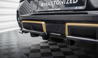 Тюнинговый диффузор (накладка) на задний бампер BMW XM G09 фото