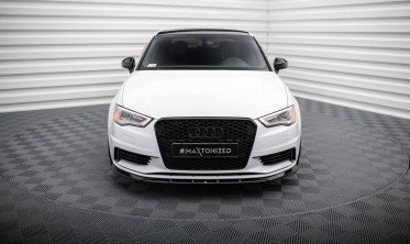 Тюнинговая накладка (юбка) на передний бампер Audi A3 Sedan 8V вар. 1 фото