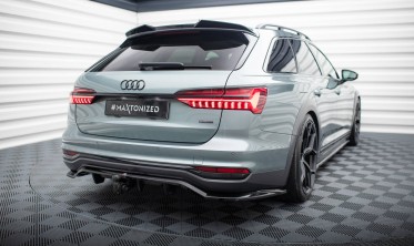 Тюнінгова накладка (дифузор) на задній бампер Audi A6 C8 Allroad фото