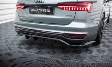 Тюнінгова накладка (дифузор) на задній бампер Audi A6 C8 Allroad фото