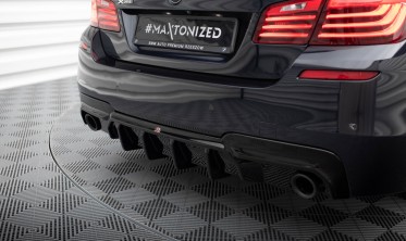 Тюнинговый диффузор на задний бампер BMW 5 M-Pack F10 вар. 2 фото