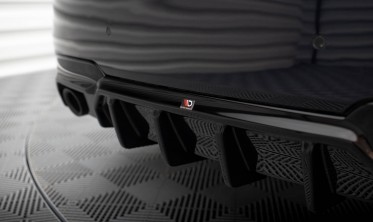 Тюнинговый диффузор на задний бампер BMW 5 M-Pack F10 вар. 2 фото