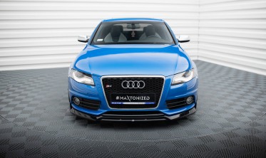 Тюнинговая накладка (диффузор) на передний бампер Audi S4 / A4 S-Line B8 вар. 3 фото