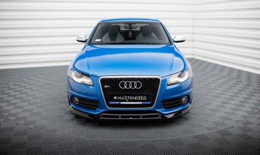 Нижня накладка (губа) на передній бампер Audi S4 / A4 S-Line B8 вар. 4 фото
