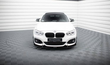 Комплект накладок на передний бампер (Canards) BMW 1 M-Pack / M140i F20 рестайл фото