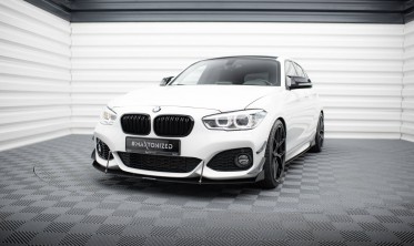 Комплект накладок на передний бампер (Canards) BMW 1 M-Pack / M140i F20 рестайл фото