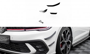 Комплект накладок на передний бампер (Canards) Volkswagen Polo GTI Mk6 рестайл фото