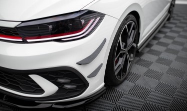 Комплект накладок на передний бампер (Canards) Volkswagen Polo GTI Mk6 рестайл фото