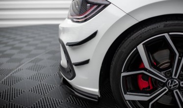 Комплект накладок на передний бампер (Canards) Volkswagen Polo GTI Mk6 рестайл фото