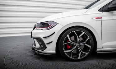 Комплект накладок на передний бампер (Canards) Volkswagen Polo GTI Mk6 рестайл фото