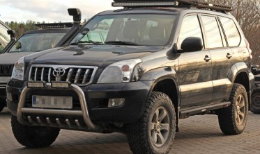 Боковые силовые пороги Toyota Land Cruiser Prado 120 (2002-2005) фото