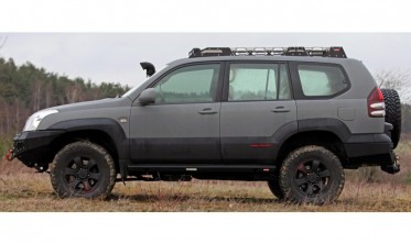 Боковые силовые пороги Toyota Land Cruiser Prado 120 (2002-2005) фото