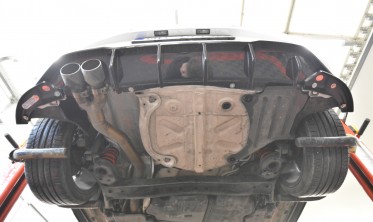 Тюнінговий дифузор заднього бампера Volkswagen Polo GTI Mk6 рестайл фото