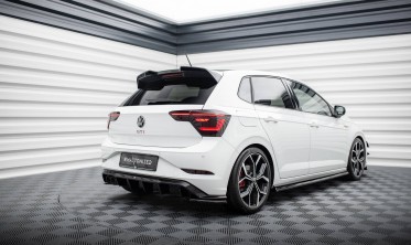 Тюнінговий дифузор заднього бампера Volkswagen Polo GTI Mk6 рестайл фото